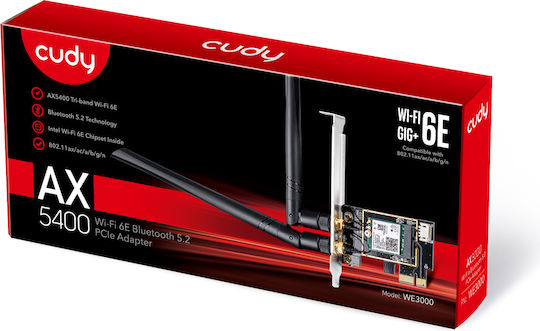 Cudy Wireless Card Wi‑Fi 6 (5400Mbps) PCI-e Card