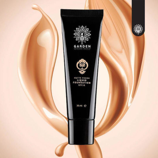 Garden Liquid Foundation Лилаво/бяло 05 Порцелан 35мл