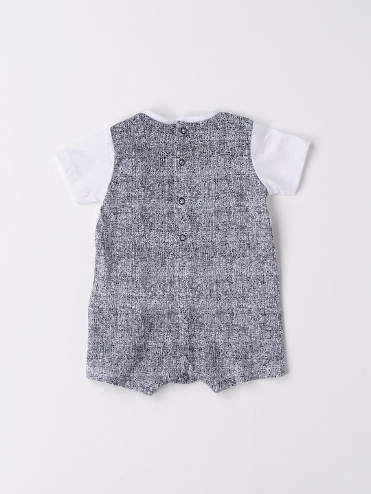 iDO Baby Bodysuit Set Short-Sleeved with Pants Gray