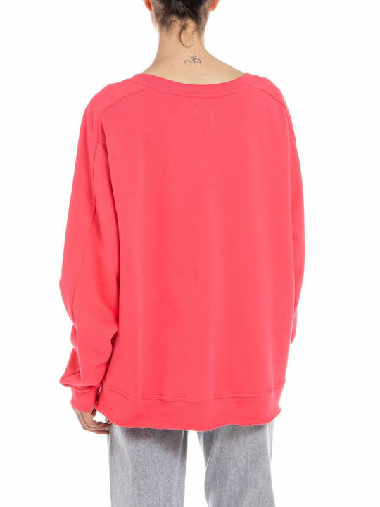 Replay Women's Long Sweatshirt Pink