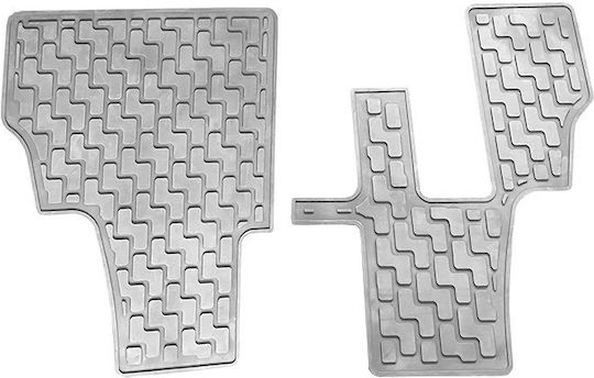 Set of Front and Rear Mats 6pcs Tray Type for BMW X5 / X6 Gray