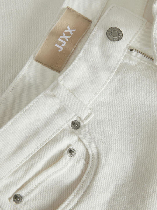 Damen Bermuda Jean Weiß