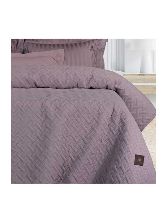 Greenwich Polo Club 3407 Coverlet Queen Size Microfiber Lila 220x240cm