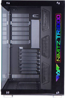 Armaggeddon Nimitz TR8000 Gaming Full Tower Κουτί Υπολογιστή με Πλαϊνό Παράθυρο Μαύρο