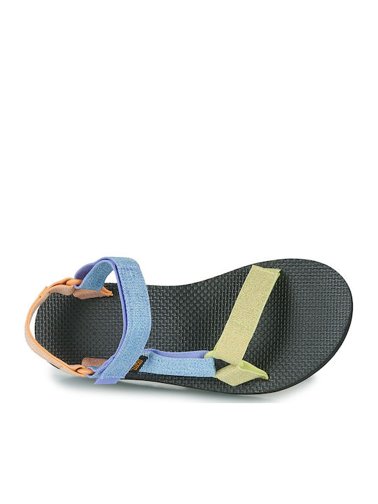 Women's Flat Sandals Sporty Flatforms Metallic Lilac Multi