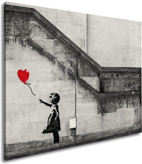 Painting Copy of Banksy on Canvas 30x20cm