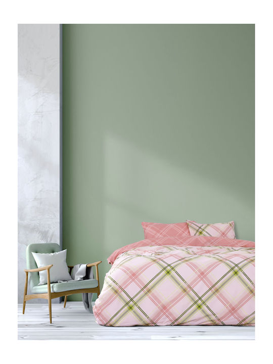 Kocoon Cube Κουβερλί Μονό από Βαμβάκι & Πολυεστέρα Pink 160x240cm