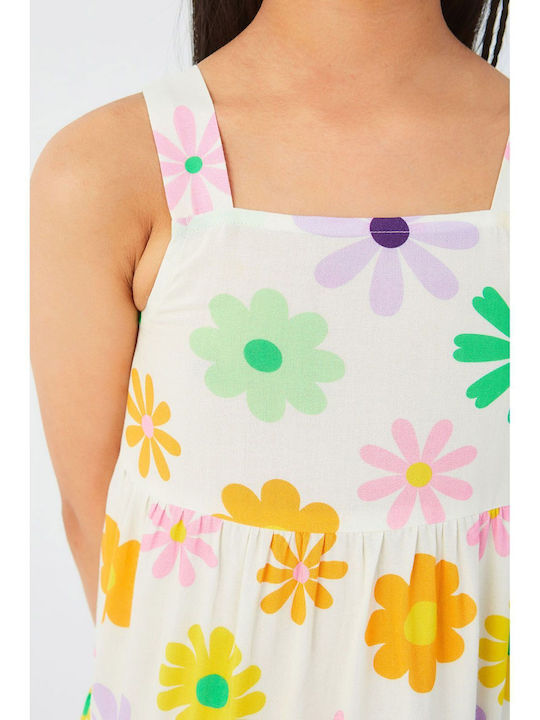 Compania Fantastica Kids Dress Floral Sleeveless Multicolour