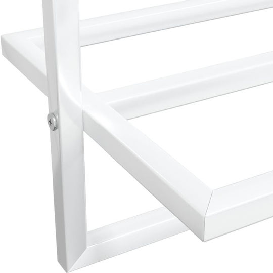vidaXL Single Wall-Mounted Bathroom Rail ​95x25cm White