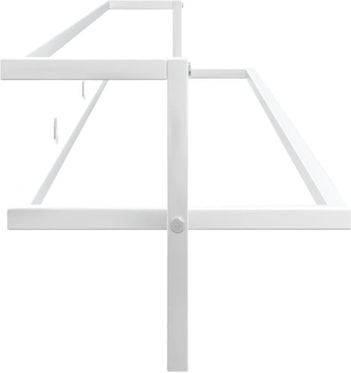 vidaXL Single Wall-Mounted Bathroom Rail ​95x25cm White