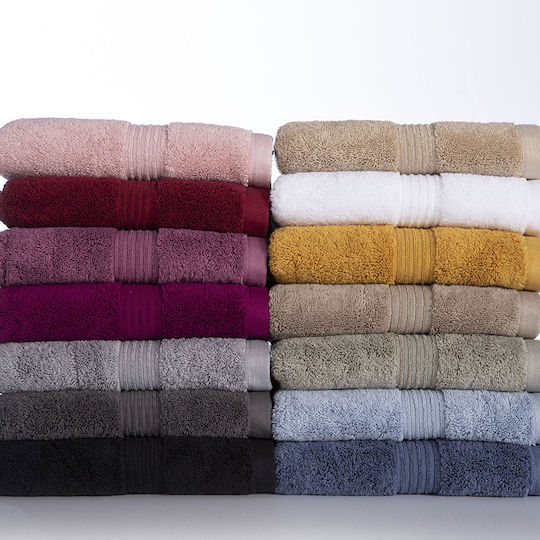 Nef-Nef Homeware Bath Towel Aegean 80x160cm Anthracite Weight 705gr/m²