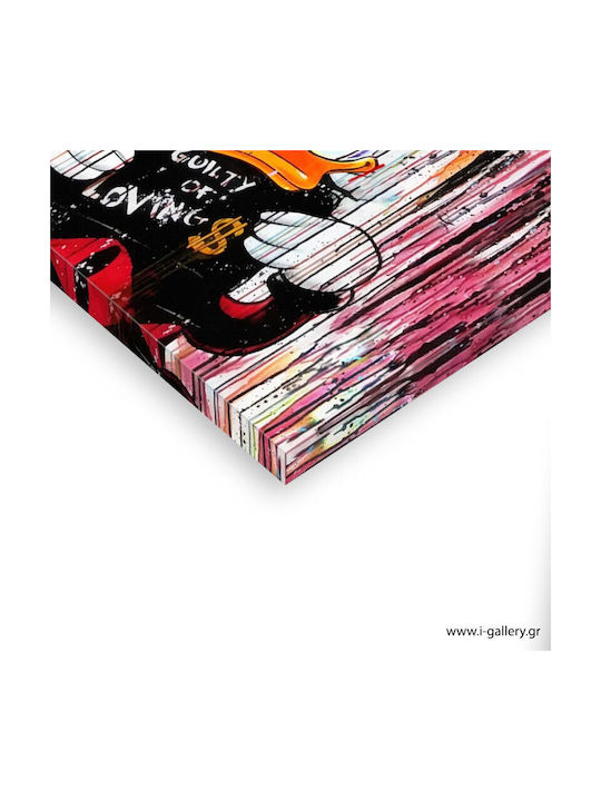 Graffiti Guilty of Love Painting on Canvas 50x35cm