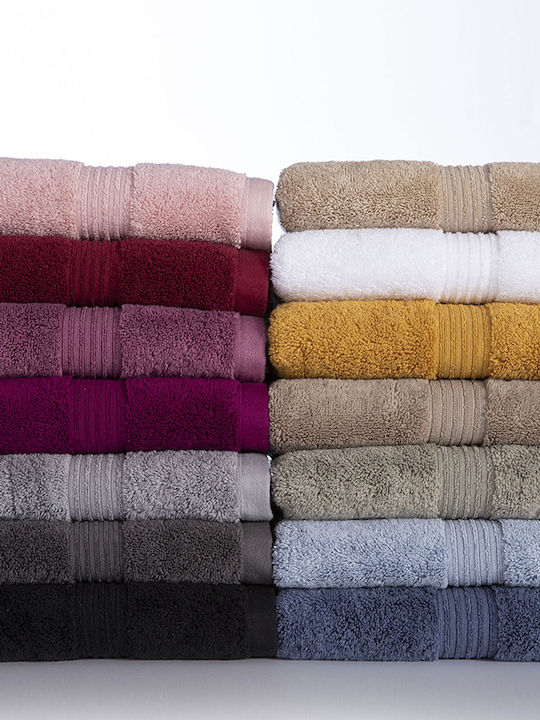 Nef-Nef Homeware Badehandtuch Aegean 80x160εκ. Sky Gewicht 705gr/m²