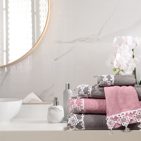Das Home Bath Towel Set 3pcs 0446 Lilac Weight 500gr/m²