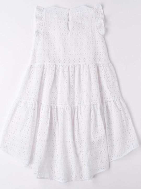 iDO Kids Dress Sleeveless White