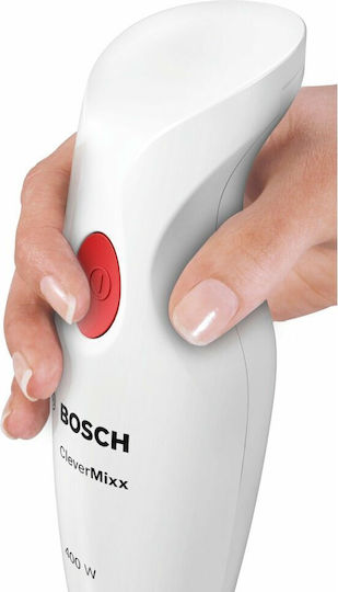 Bosch CleverMixx Ραβδομπλέντερ με Ανοξείδωτη Ράβδο 400W Λευκό