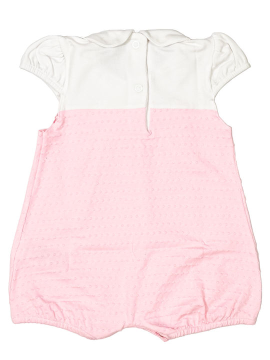 Rosa kurzärmelige Shorts mit Schmetterlingen EMC BG7446 Girl