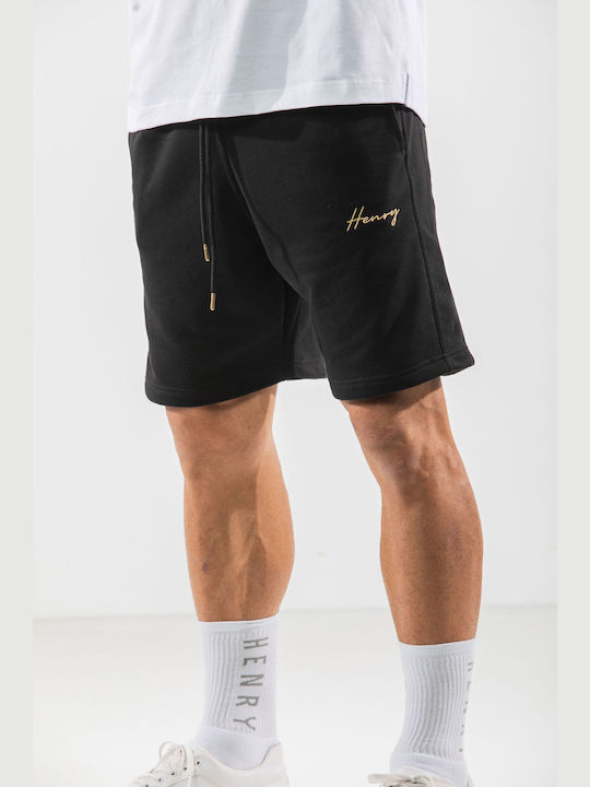 Men's Athletic Shorts Black / Gold calligraphy