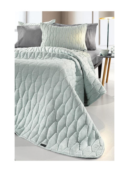 Guy Laroche Diamante Set Coverlet Single Microfiber Ocean 160x240cm 2pcs