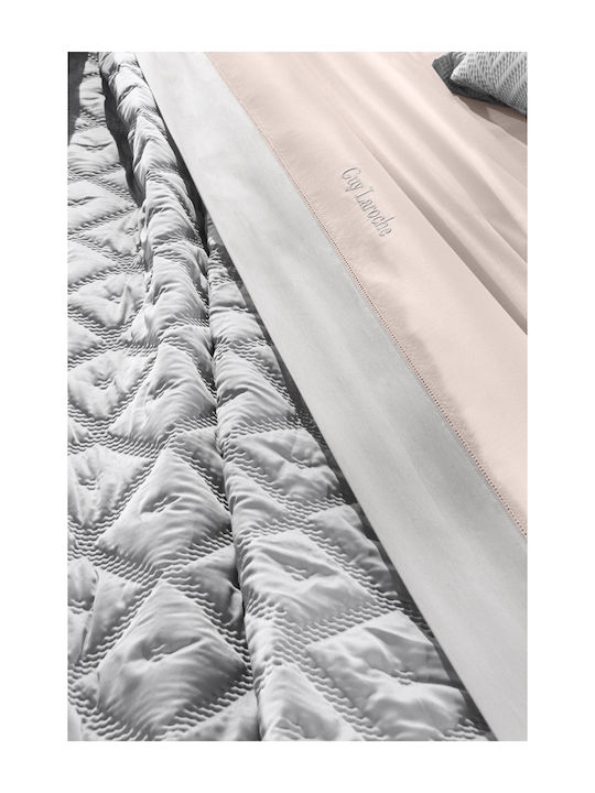 Guy Laroche Fiera Σετ Κουβερλί Υπέρδιπλο Microfiber Silver 240x250cm 3τμχ