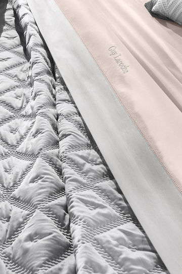 Guy Laroche Fiera Σετ Κουβερλί Υπέρδιπλο Microfiber Silver 240x250cm 3τμχ