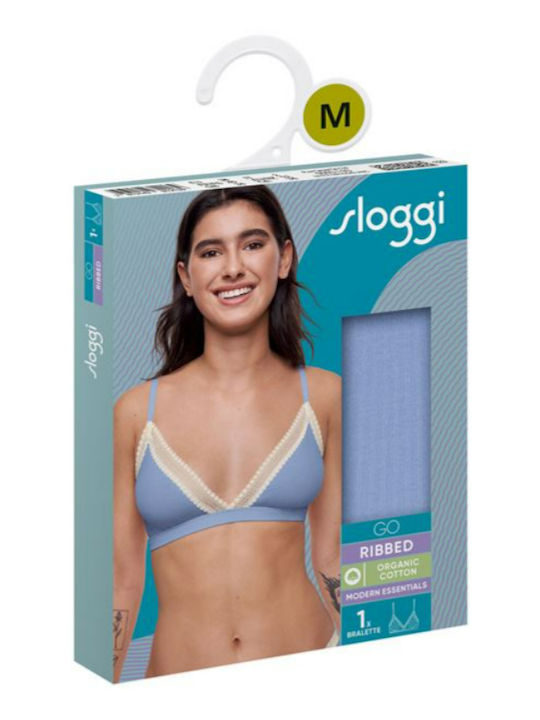Sloggi Go Ribbed Bralette Σουτιέν Λιλά