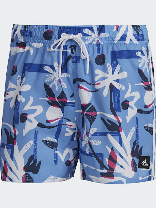 Seasonal Floral CLX Мъжки Бански Плувни Шорти Сини Флорален