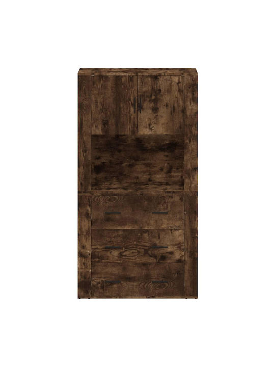Ντουλάπι Δαπέδου Καπνιστή Δρυς 80x33x80εκ.
