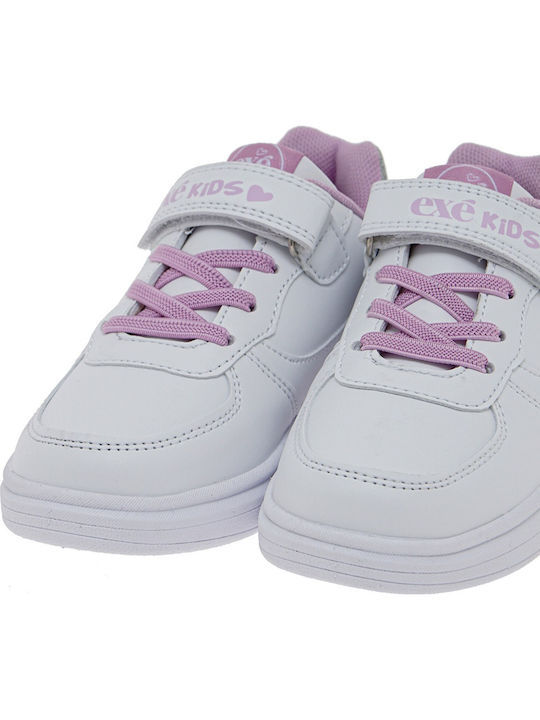 Παιδικά Sneakers με Σκρατς Λευκά