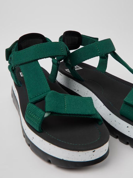 Oruga Up Γυναικεία Ανατομικά Σανδάλια Sporty Flatforms Πράσινα