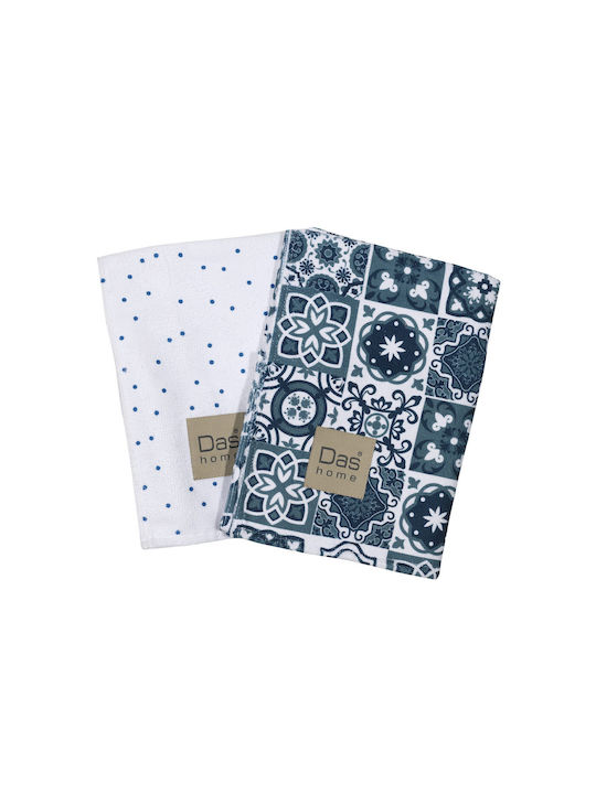 Das Home 0633 Geschirrtuch in Blau Farbe 65x40cm 2Stück Das Home 0633 Geschirrtuch in Blau Farbe 65x40cm 2Stück