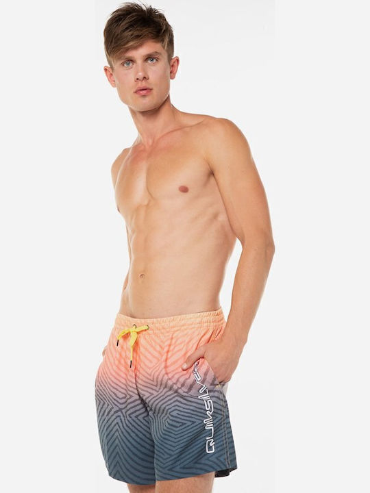 Everyday Warped Logo Herren-Bademode Kurze Hosen Mehrfarbig mit Mustern