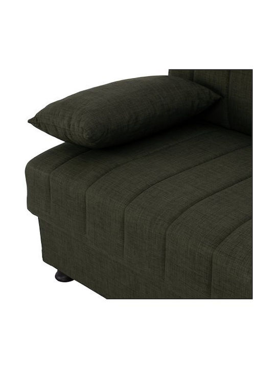 Andri Триместен Диван Спалня Текстил със съхранение Cupressus 180x72x77см.