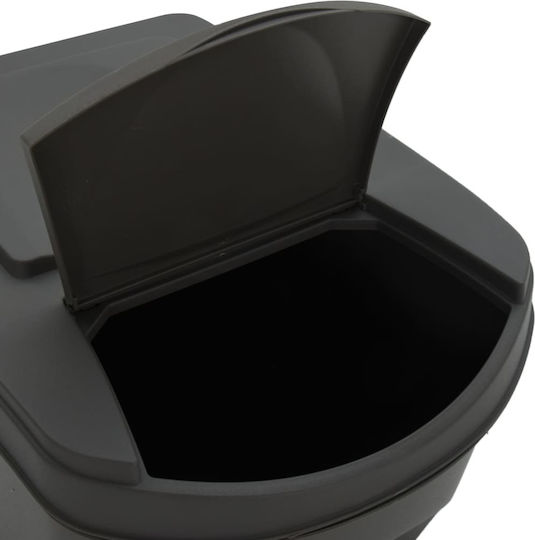 vidaXL Plastic Waste Bin 4x100lt Gray