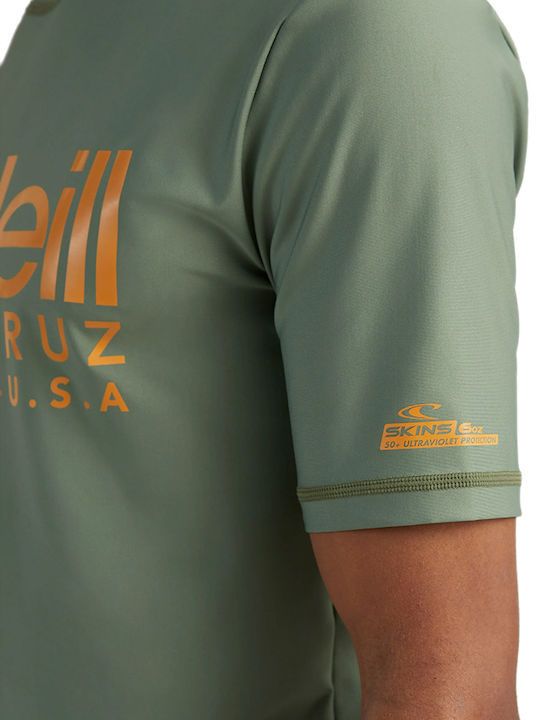 O'Neill Men's Short Sleeve Sun Protection Shirt Green