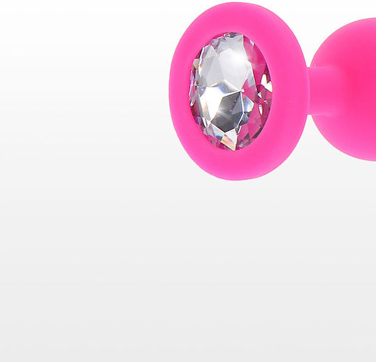 ToyJoy Diamond Booty Jewel Анална тапа Medium Фуксия 8см