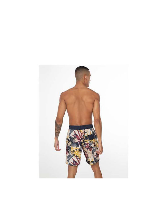 Herren Badehose Bermuda Mehrfarbig Drucken