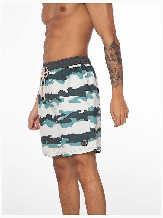 Protest Men's Swimwear Bermuda Green with Patterns