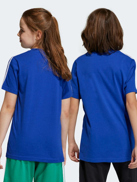 Kids' T-shirt Blue Essentials 3-Stripes