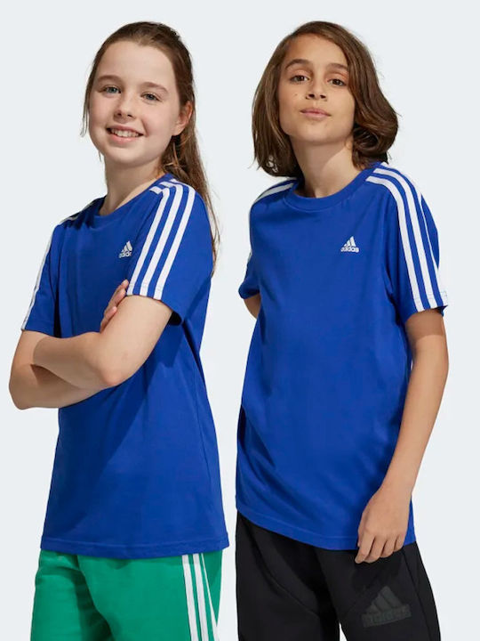 Kids' T-shirt Blue Essentials 3-Stripes