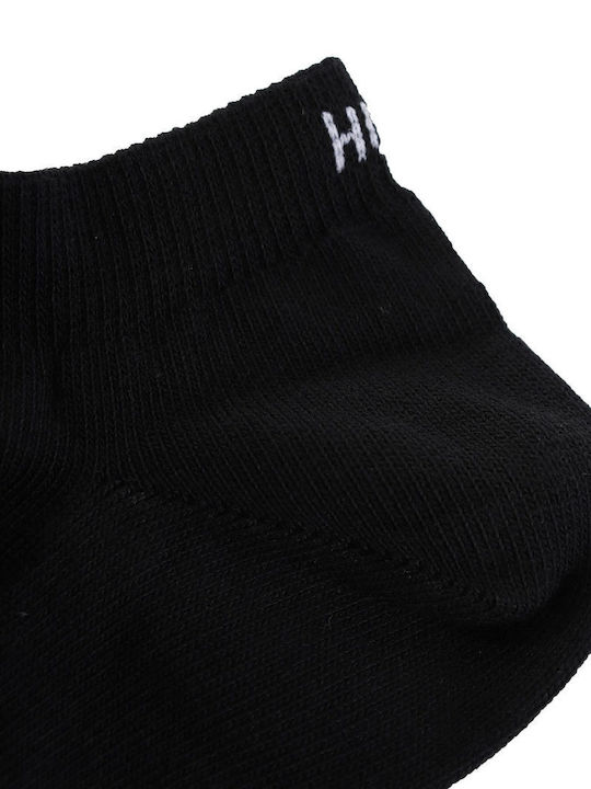 Hugo Men's Solid Color Socks Black 6Pack