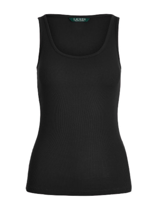 Women's Summer Blouse Cotton Sleeveless Black
