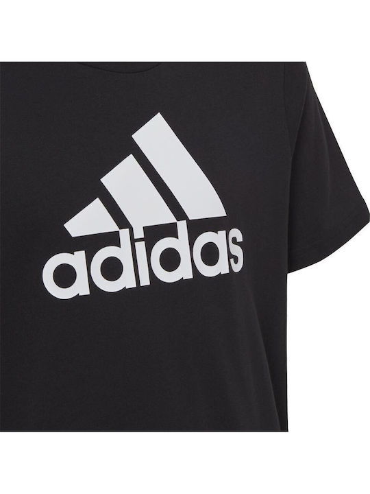 Kinder-T-Shirt Schwarz Essentials Big Logo