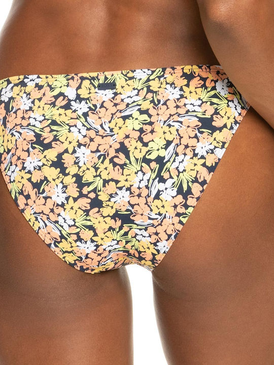 Printed Beach Classics Tieside Bikini Slip με Κορδονάκια Κίτρινο