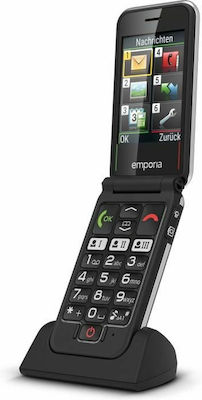 Emporia V228 Dual SIM Κινητό με Μεγάλα Κουμπιά Μαύρο