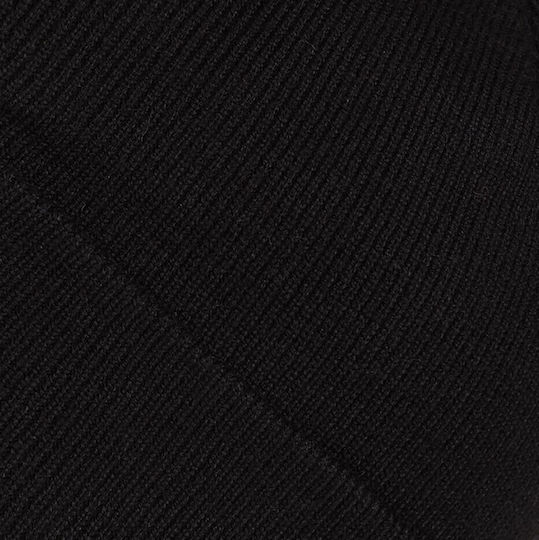 Beanie Unisex Σκούφος Πλεκτός σε Μαύρο χρώμα