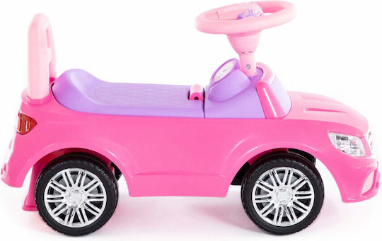 Polesie Baby Push Walker Car Ride On With Sounds 84491 Pink