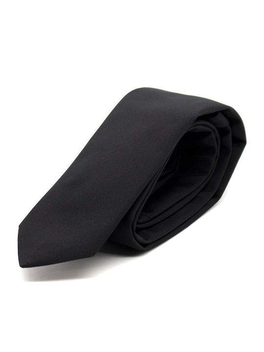Hugo Men's Tie Silk Monochrome in Black Color