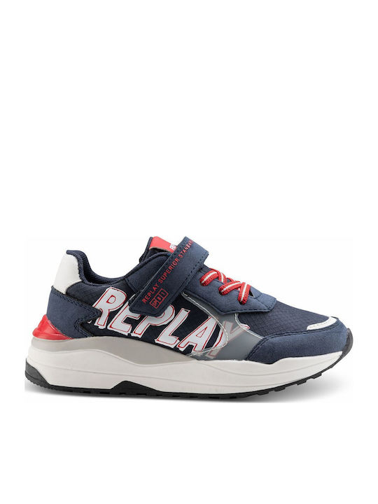 Merak Kinder Sneakers mit Klettverschluss Marineblau