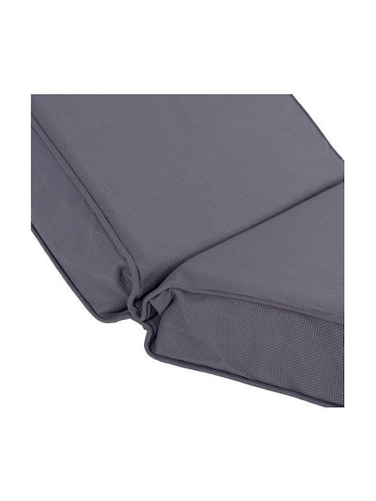 HomeMarkt Sunbed Cushion with Backrest Sifnos Grey 194x70cm